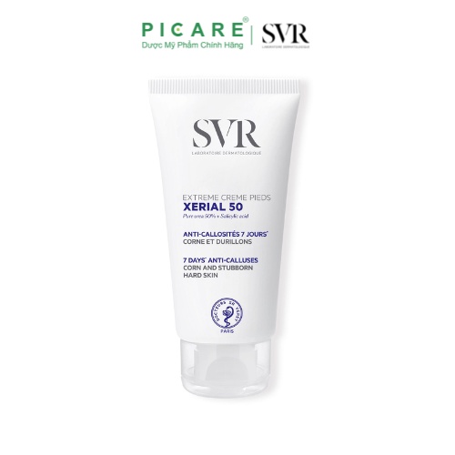 Kem dưỡng giảm vết chai tay và chân SVR Xerial 50 Extreme Creme Pieds 50ml