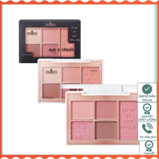 Bảng mắt odbo OD1044 eye x cheek palette - HoaiAn Shop