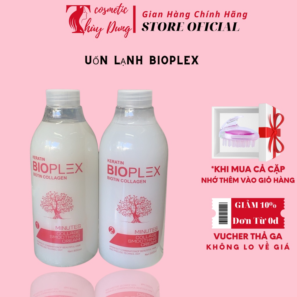 Cặp T.huốc Uốn Lạnh BIOPLEX Mới 800mlx2 sóng căng đẩy sóng [HÀNG CHÍNH HÃNG]