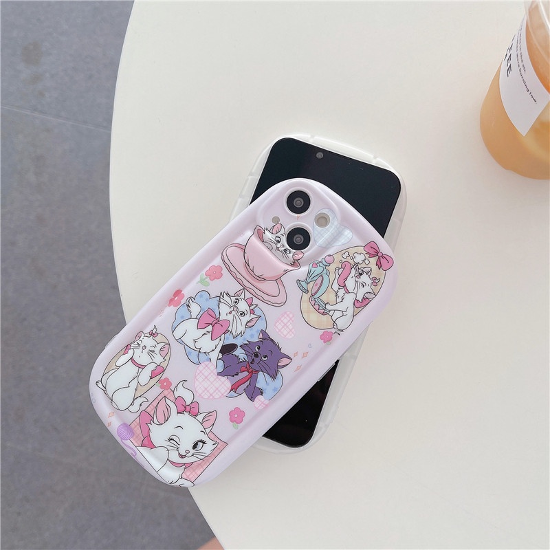DISNEY Ốp Điện Thoại tpu Mềm In Hình Mèo Hoạt Hình Dễ Thương Cho IPhone 14 13 12 11 Pro Max XS XR X XSMAX