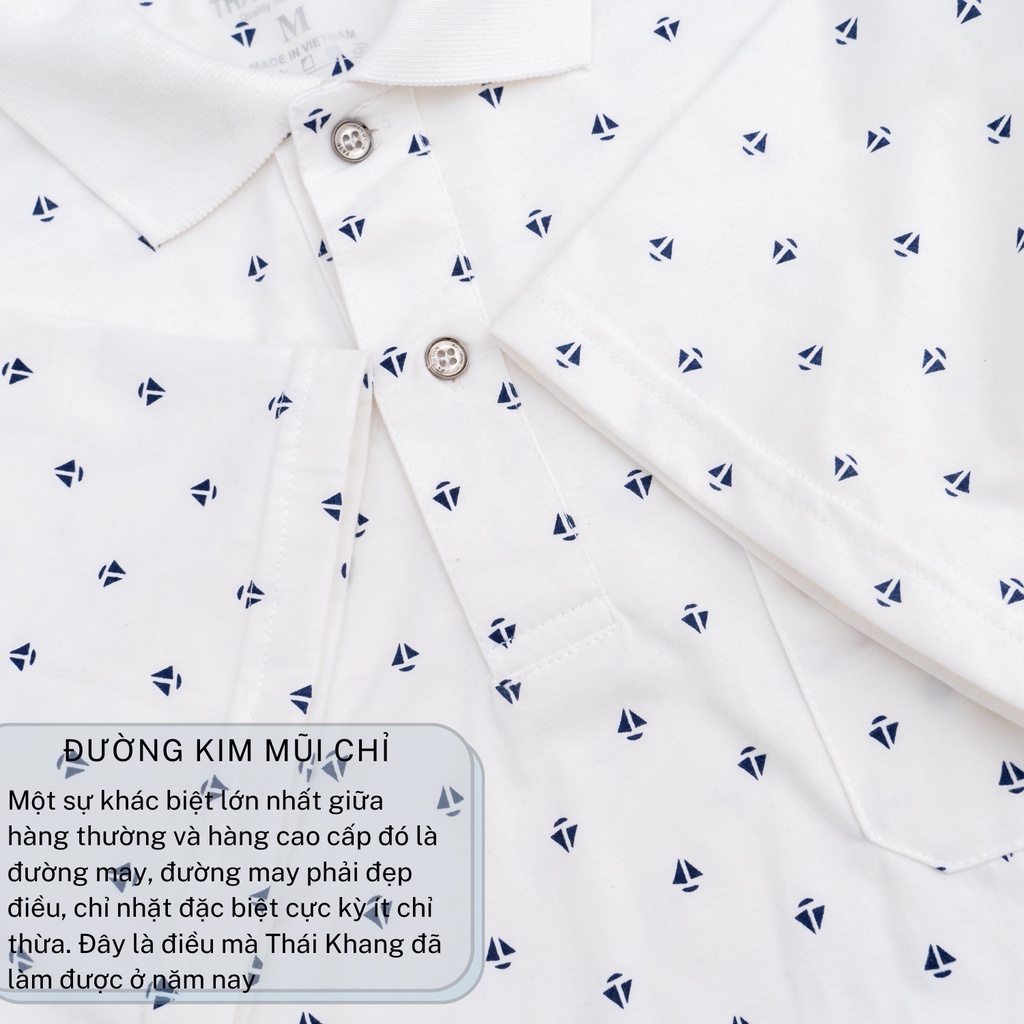 Áo thun nam trung niên họa tiết vải cotton TC 2 chiều mềm form rộng có túi mặc thỏa mái ATHUN35