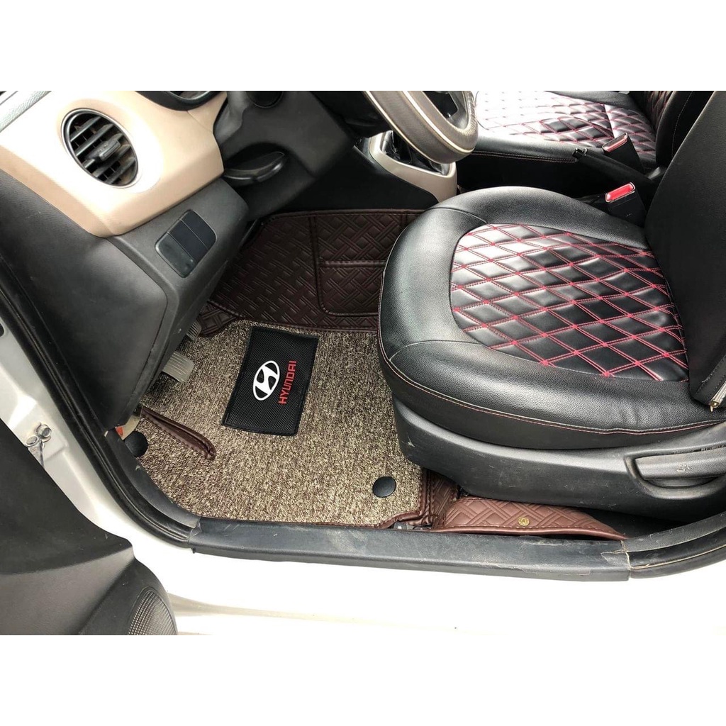 (Tặng tinh dầu) Thảm lót sàn ô tô 6d Hyundai Creta, da Pu cao cấp loại 1, chỉ dập chống nước hoàn toàn | BigBuy360 - bigbuy360.vn