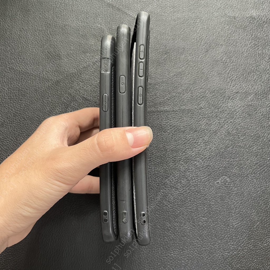 Ốp lưng Samsung A520 (A5 2017) / A9 2018 / A710 (A7 2016) dẻo đen giả vân da auto bền đẹp