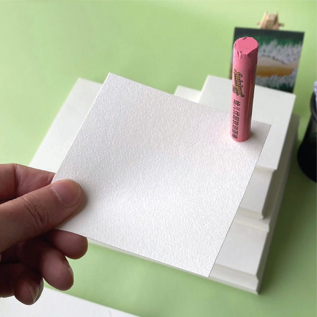 Giấy vẽ màu sáp dầu Kuelox, set 20 tờ, định lượng 300gsm