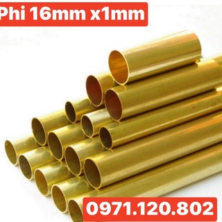Ống đồng thau phi 16mm x 1mm