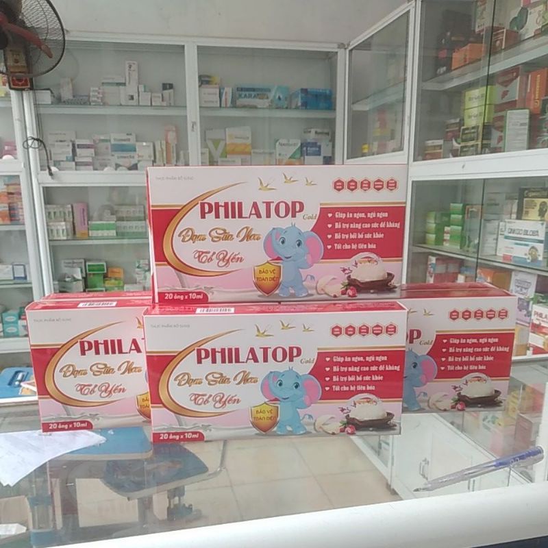 Philatop Đạm sữa non tổ yến hộp 20ông giúp ăn,ngủ ngon,nâng cao sức đề kháng,bồi bổ sức khỏe,