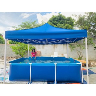 Nhà bạt di động 3x3m (đã bao gồm khung + bạt đầy đủ, về quý khách chỉ cần bung ra dùng)