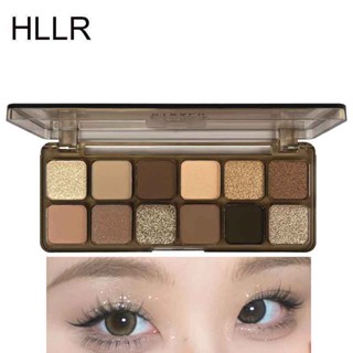 Bảng Phấn Mắt HLLR 12 Màu Tông Lì Và Kim Tuyến