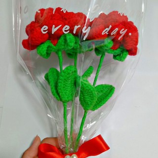 HOA HỒNG LEN HANDMADE