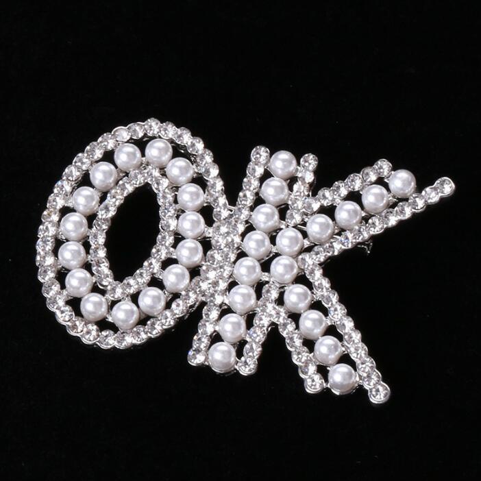 Ghim Cài Áo Đính Đá Ngọc Trai Phong Cách Hàn Quốc Thời Trang Xuân Hè