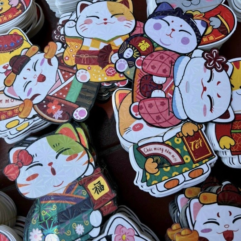 Combo 100 Bao lì xì chibi kim cương hoạt hình con rồng Tết Giáp Thìn 2024 đẹp mix sẵn nhiều hình