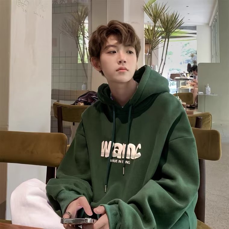 Áo Hoodie Unisex Dáng Rộng In Chữ Sáng Tạo Thời Trang Size M-5XL