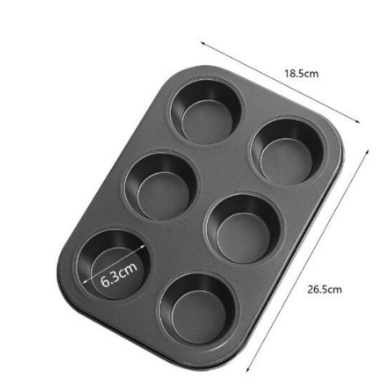 Khuôn Cupcake Chống Dính 6 ô, 12 ô