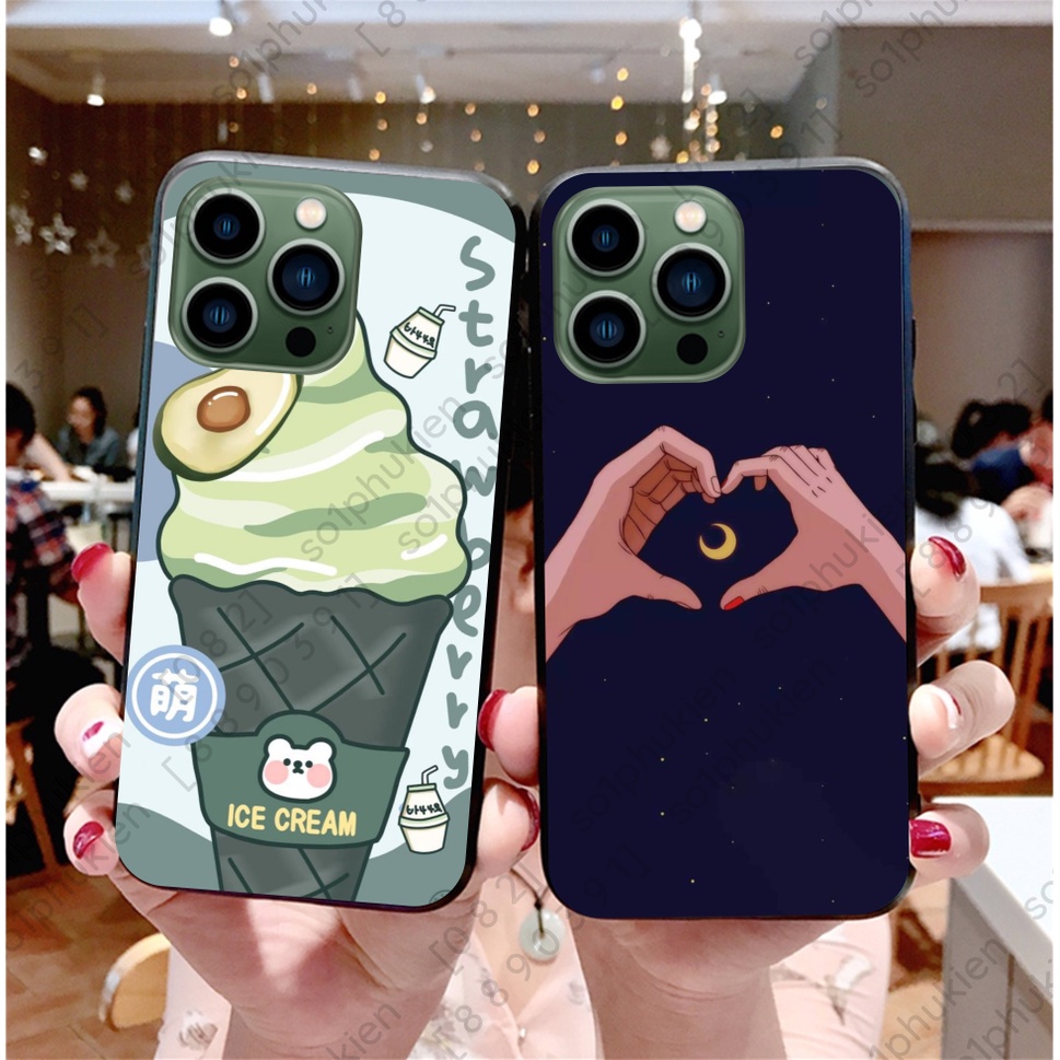 Ốp lưng iPhone 13 / 13 mini / 13 pro / 13 promax (ip 13 pro max) mặt lưng ép kính chống bể mẫu mới