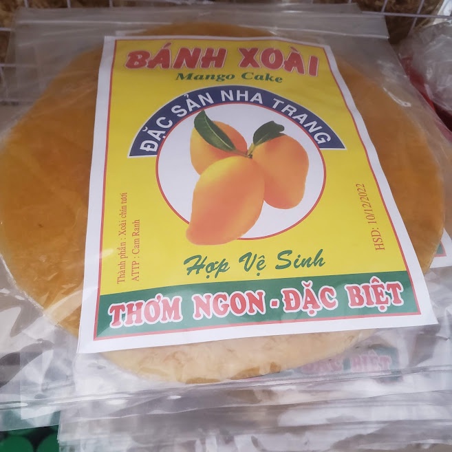 🥭🍞 Bánh xoài Nha Trang nguyên chất, 1kg gồm 5 gói không pha bột và mạch nha, bánh mềm dễ bóc - Seavy 🥭🍞