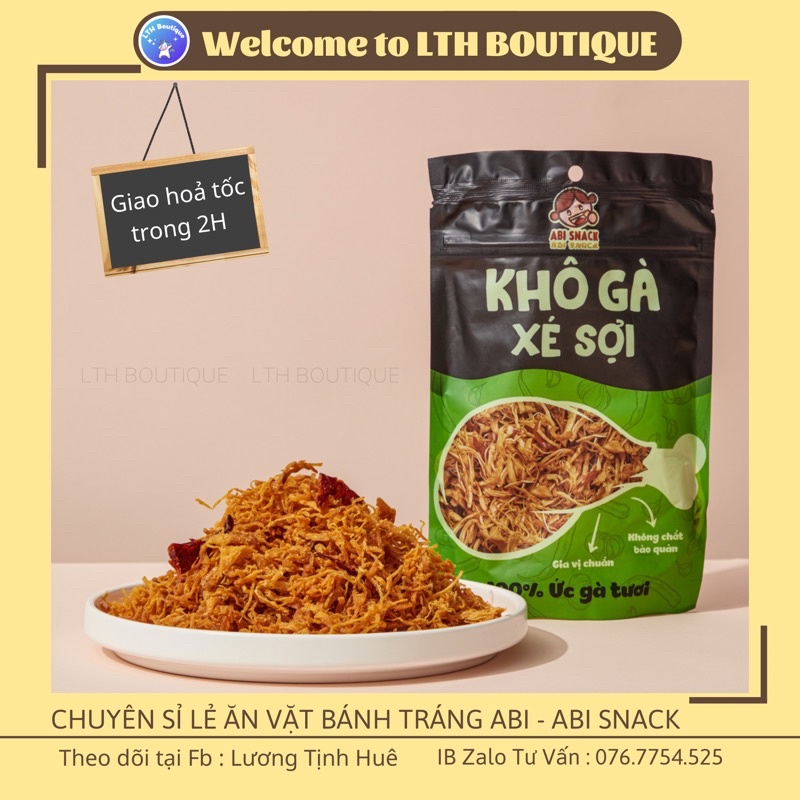 KHÔ GÀ SẤY KHÔ - Abi snack