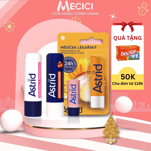 Son dưỡng môi mỡ hươu Astrid 3ml, 4.8gr - Shop Mecici