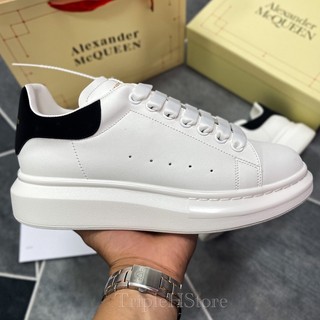 [TripleHStore] Giày Mcqueen Gót Đen ''Gót Nhung'' Cao Cấp [Full Phụ Kiện]