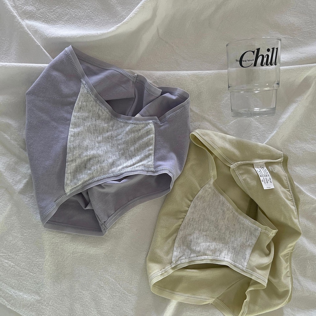 Quần lót AOWEINISI cotton màu trơn họa tiết trái cây hoạt hình thoải mái đáng yêu dành cho nữ