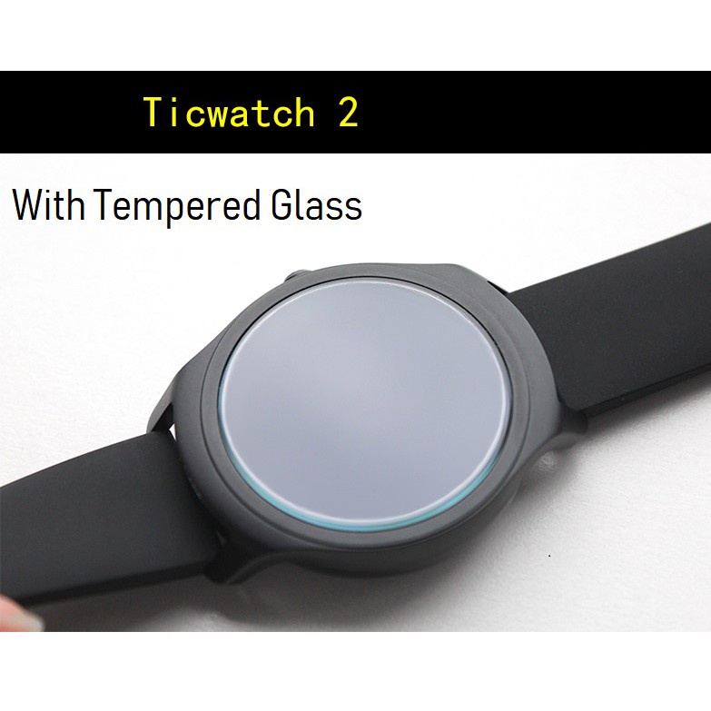 Combo 2 Kính Cường Lực Đồng Hồ Ticwatch E E2 S S2 C2 Plus Trong Suốt