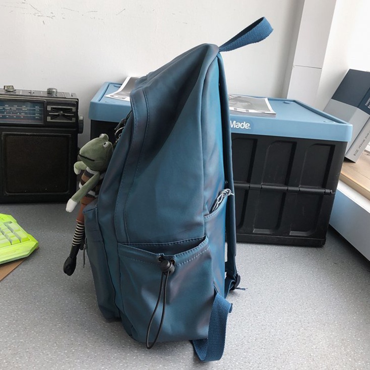 IELGY Balo Màu Trơn Chống Thấm Nước Sức Chứa Lớn Phong Cách Hàn Quốc Cho Nữ