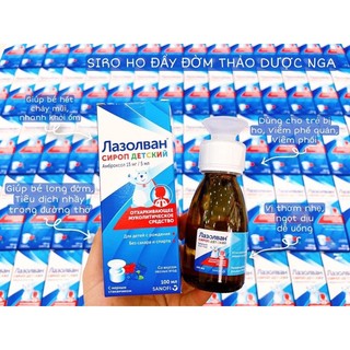 Siro ho tiêu đờm Lazolvan Nga 100ml mẫu mới