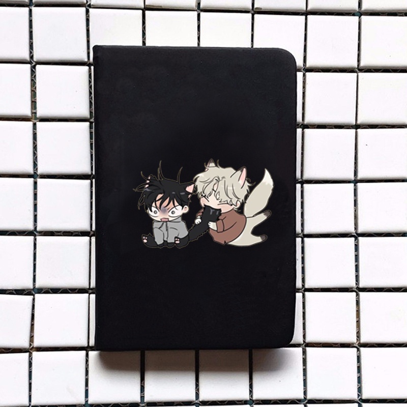 Sổ da cầm tay A6 in hình LOW TIDE IN TWILIGHT Đêm bên làn nước boylove manhwa chibi ghi chép tiện lợi