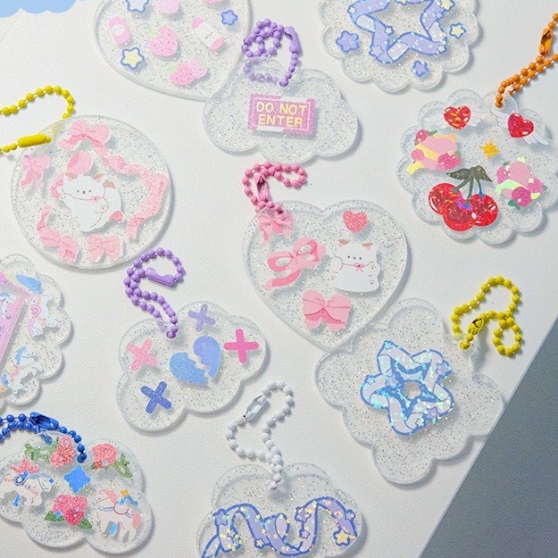 [MK06] Combo 5 móc khóa acrylic DIY Keychain tự trang trí