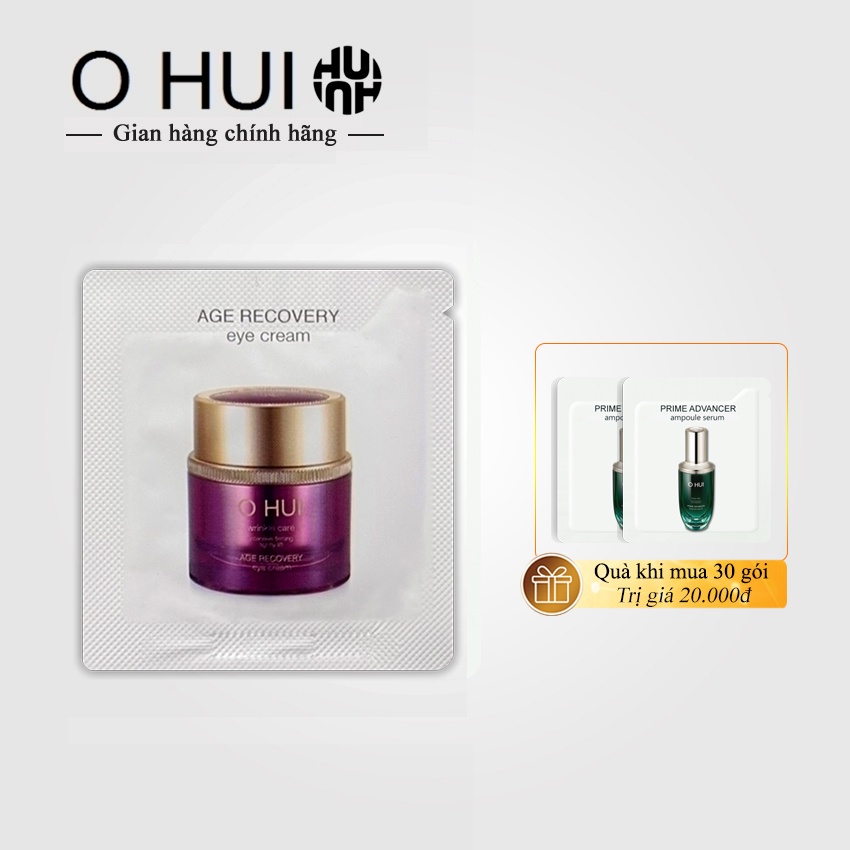 Kem Mắt Ohui Age Recovery Eye Cream 1ml/gói - Kem mắt Ohui tím