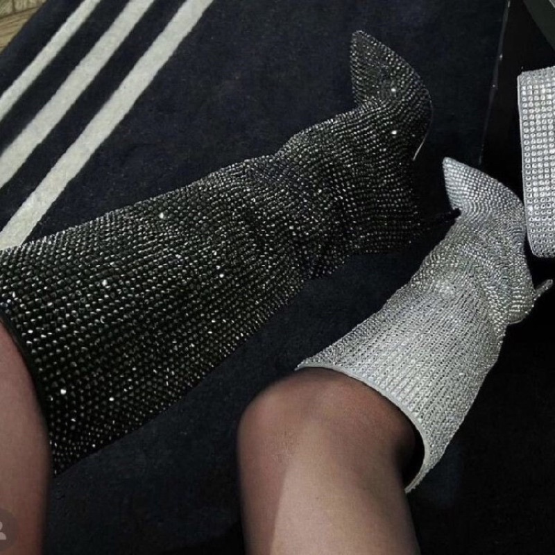 BOOTS CAO GÓT ĐÍNH ĐÁ LẤP LÁNH