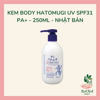 Sữa Dưỡng Thể Chống Nắng Body Hatomugi Hỗ Trợ Dưỡng Ẩm Và Bảo vệ Da 250ml