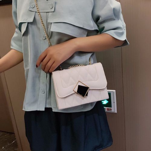 Túi xách đeo chéo khóa gương_ Túi thời trang phong cách hàn quốc