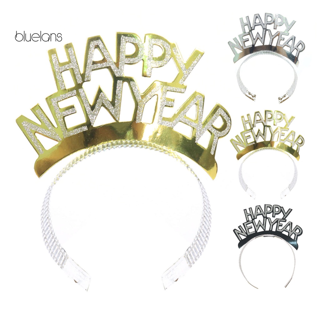 Băng Đô Cài Tóc Họa Tiết Chữ Mừng Năm Mới / Giáng Sinh