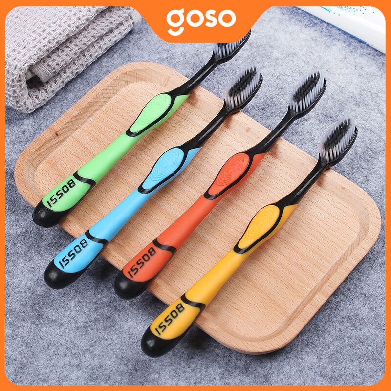 Hộp 30 Cái Bàn Chải Đánh Răng Than Tre Bossi Hàn Quốc