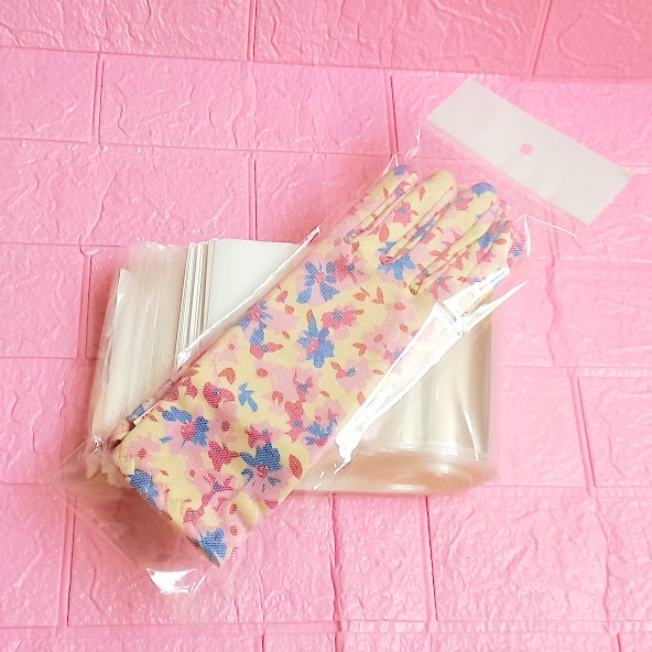 100g  Túi Opp dán mép  12x30cm  - Túi ni lông băng keo dán miệng - Bao nilon dán miệng