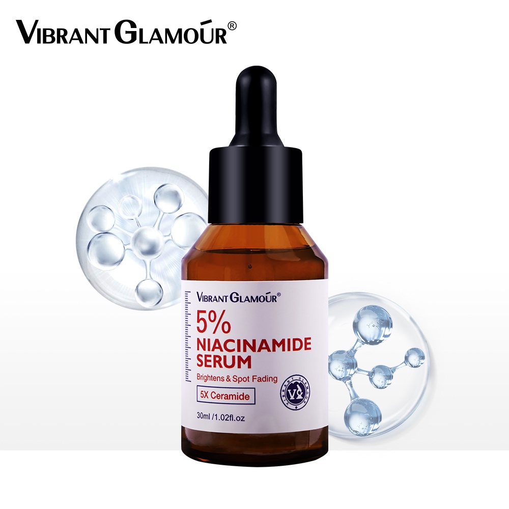 Serum VIBRANT GLAMOUR 5% Niacinamide + 5X Ceramide + 3X Centella Asiatica Làm Trắng Sáng Da 30ml