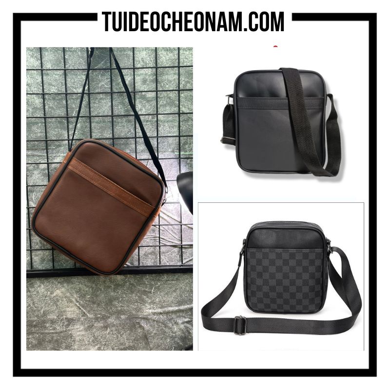 Túi đeo chéo nam năng động đa năng TX-0020 ĐỦ MÀU BÒ, CARO, ĐEN