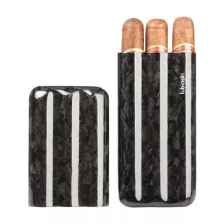 Bao đựng cigar Carbon 3 điếu