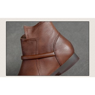 G107-Giày Da Thật Handmade Gân Dây