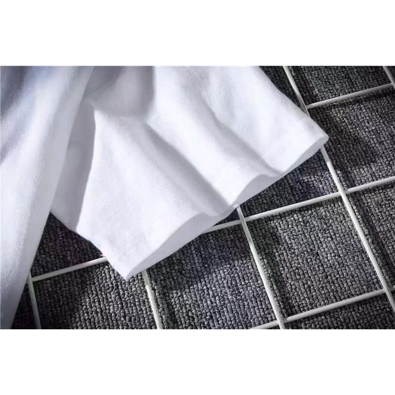 Áo Thun Nam Tay Ngắn Dáng Rộng Có In Chữ Phong Cách Hàn Quốc