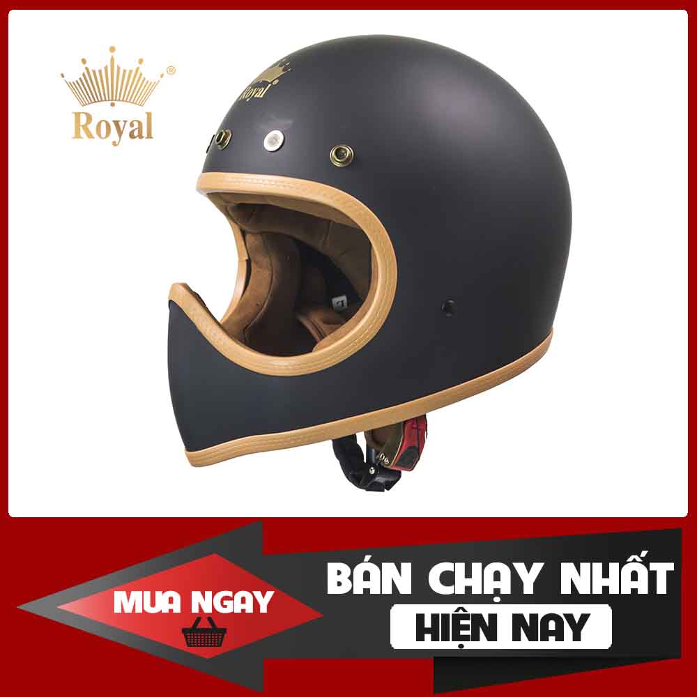 Mũ bảo hiểm fullface Royal M140, mũ fullface cổ điển