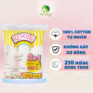 Bông Tẩy Trang Kokimi Bông Tròn Cotton Pads Jumpo