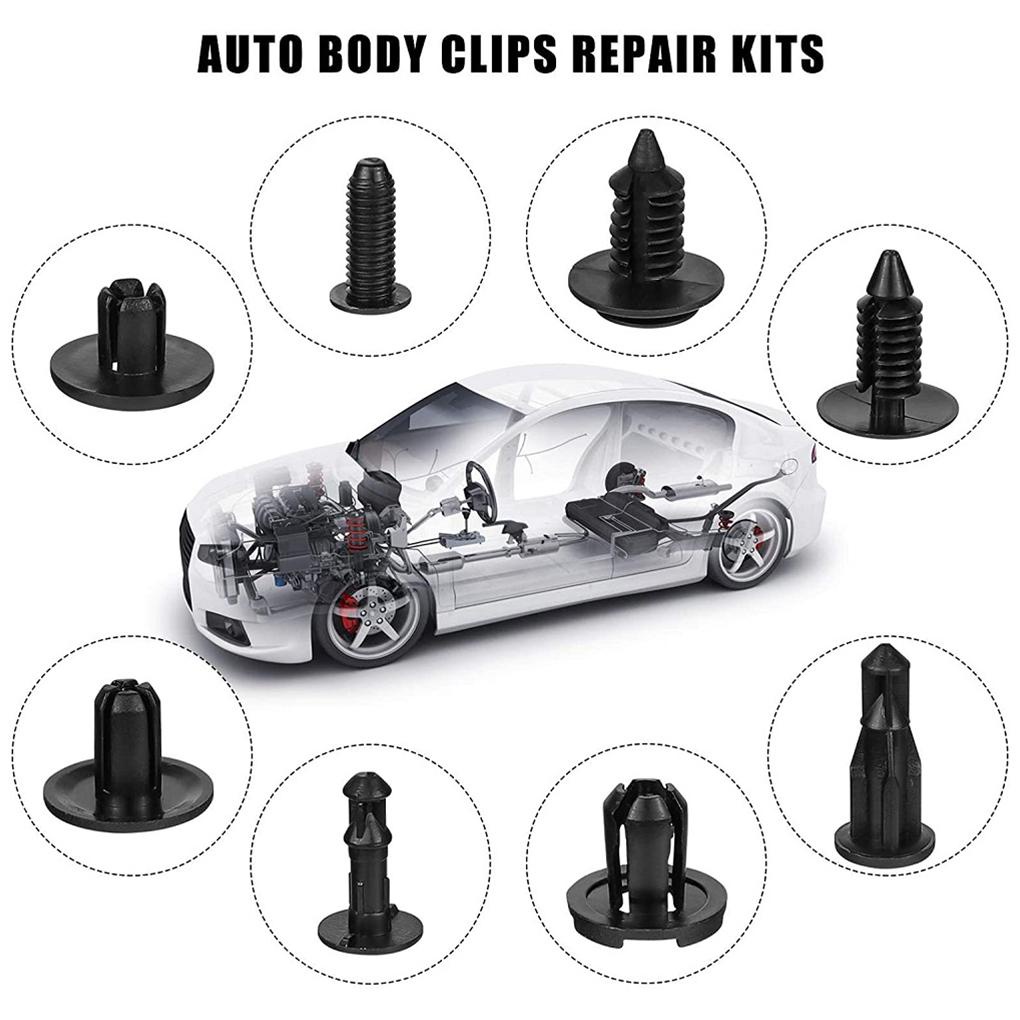 FENDER Set 210 Đinh Tán Nhựa Phụ Tùng Cho Xe Ô Tô