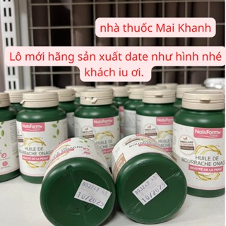 Tinh Dầu Hoa Anh Thảo Hữu Cơ Pháp NAT & FORM, 200 viên