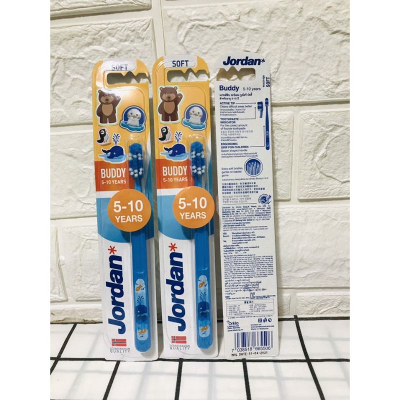 Bàn chải đánh răng cho bé Jordan 5-10 tuổi