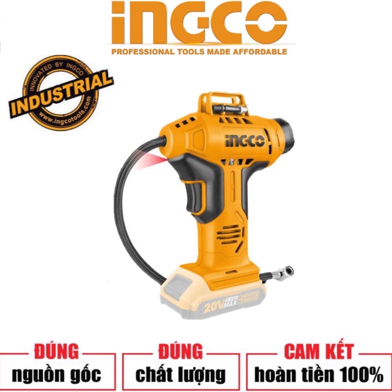 INGCO Dụng cụ kiểm tra lốp xe Ô tô dùng pin Lithium 20v CACLI2001 (Cam kết Chính Hãng 100%)