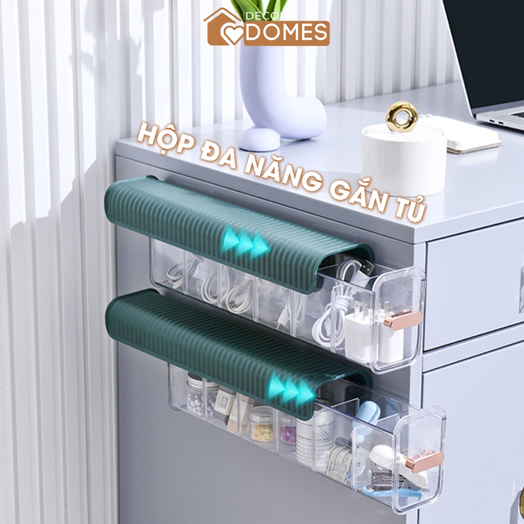 Hộp đựng đồ lót tất vớ đa năng gắn tủ chia ngăn tiện lợi, chất liệu khay nhựa cao cấp