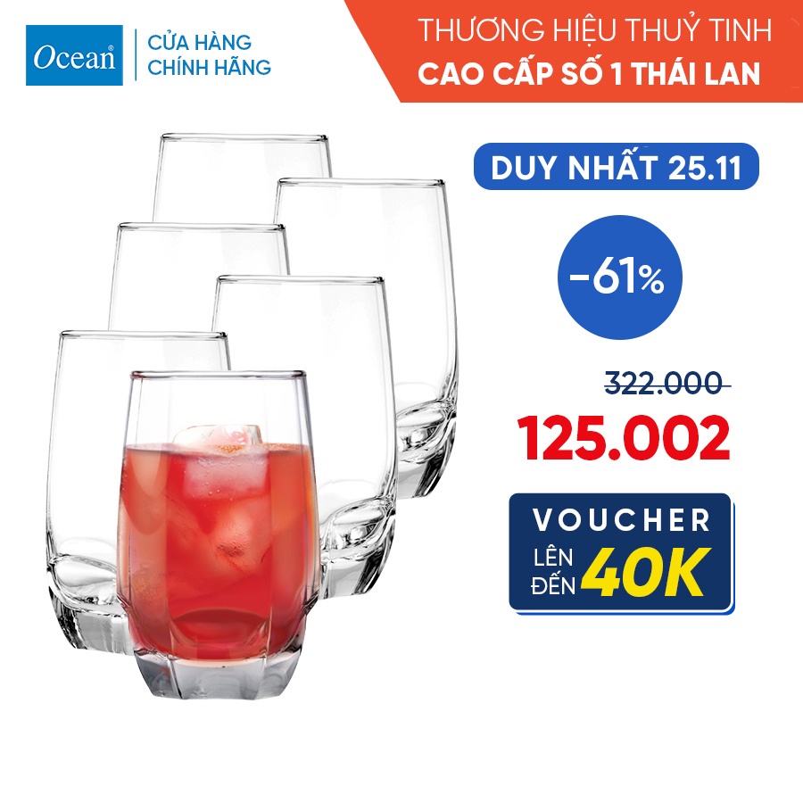 Bộ 6 Ly thủy tinh Charisma hiball 415ml