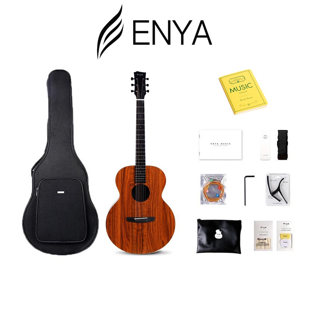 Đàn Guitar Acoustic Enya EM-X1/EM-X1 EQ Koa Kích Cỡ 3/4 Chính Hãng Đầy Đủ Phụ Kiện