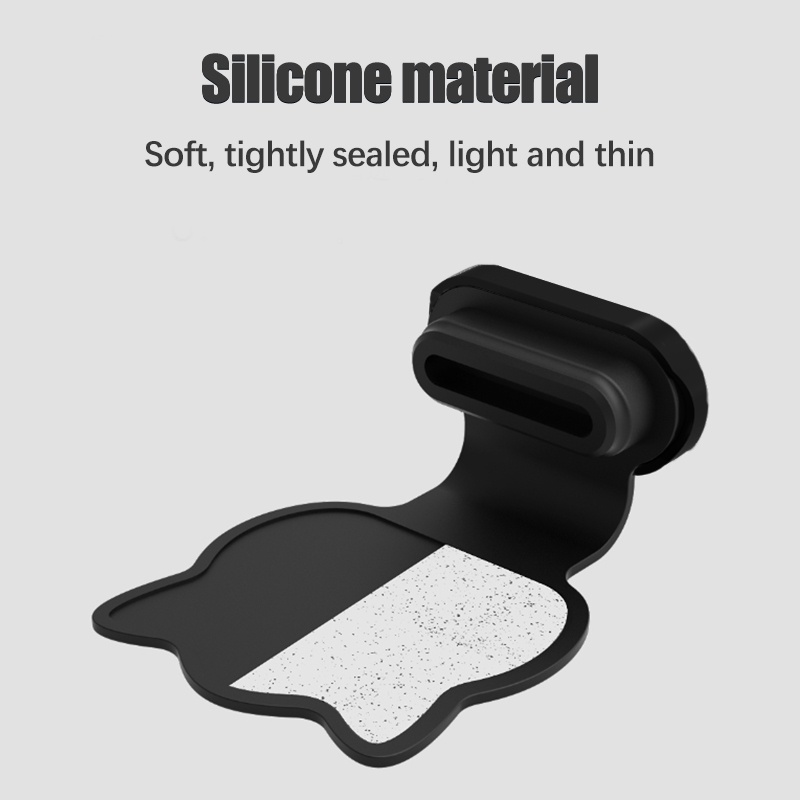 Nắp Đậy Cổng Sạc Chống Bụi Chống Nước Bằng Silicon Cho IPhone Type-C Hình Gấu / Đám Mây / Mèo / Gấu Lầu Năm Góc